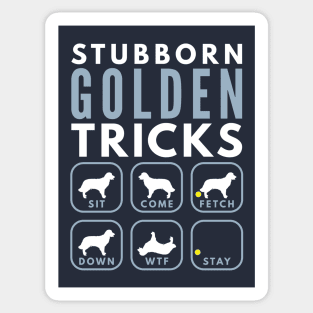 Stubborn Golden Retriever Tricks - Dog Training Sticker